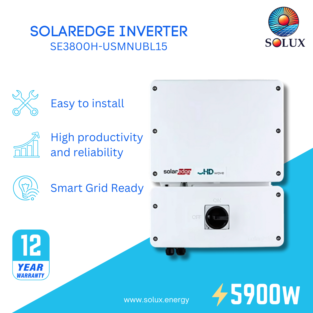 This is an image of SolarEdge Energy Hub HD-Wave 3.8kW 1-Ph Inverter